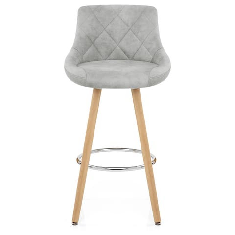 Fuse Wooden Stool Light Grey