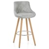 Fuse Wooden Stool Light Grey
