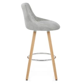 Fuse Wooden Stool Light Grey