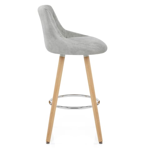 Fuse Wooden Stool Light Grey