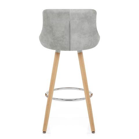 Fuse Wooden Stool Light Grey