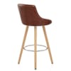 Fuse Wooden Stool Antique Brown