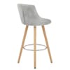 Fuse Wooden Stool Light Grey