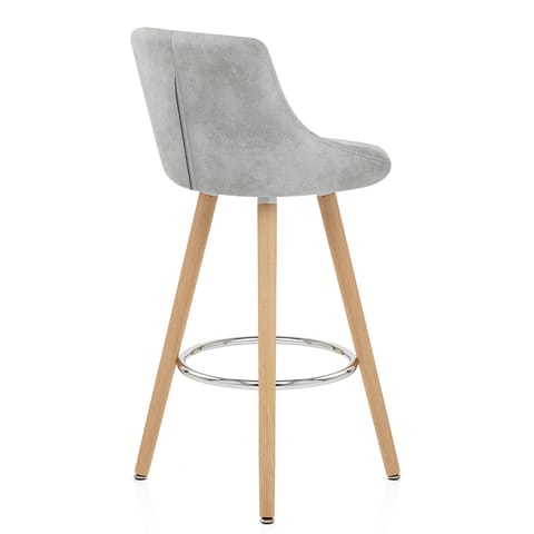 Fuse Wooden Stool Light Grey