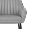 Kanto Real Leather Bar Stool Grey