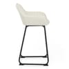 Kanto Real Leather Bar Stool Cream