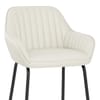 Kanto Real Leather Bar Stool Cream