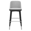 Hudson Stool Charcoal & Grey Fabric