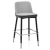 Hudson Stool Charcoal & Grey Fabric