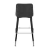 Hudson Stool Charcoal & Grey Fabric