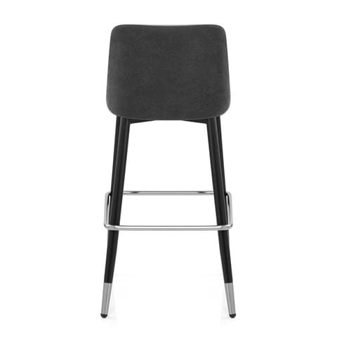 Hudson Stool Charcoal & Grey Fabric