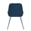 Lincoln Chrome Chair Antique Blue