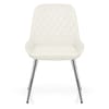 Lincoln Chrome Chair Antique Cream