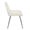 Lincoln Chrome Chair Antique Cream