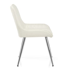 Lincoln Chrome Chair Antique Cream