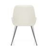Lincoln Chrome Chair Antique Cream