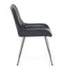 Lincoln Chrome Chair Antique Slate