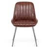 Mustang Chrome Chair Antique Brown