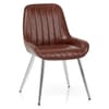 Mustang Chrome Chair Antique Brown