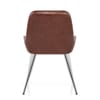 Mustang Chrome Chair Antique Brown