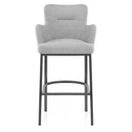 Porter Bar Stool Grey Fabric