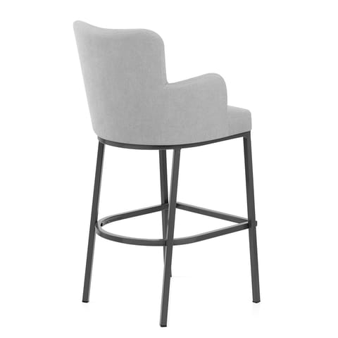 Porter Bar Stool Grey Fabric