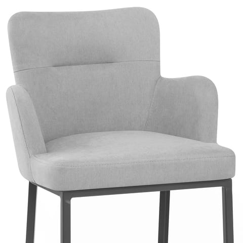 Porter Bar Stool Grey Fabric