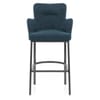 Porter Bar Stool Blue Fabric