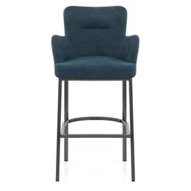 Porter Bar Stool Blue Fabric