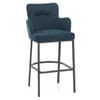 Porter Bar Stool Blue Fabric