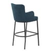 Porter Bar Stool Blue Fabric