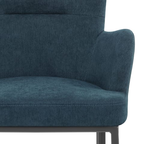 Porter Bar Stool Blue Fabric