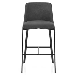 Aspen Bar Stool Charcoal Fabric