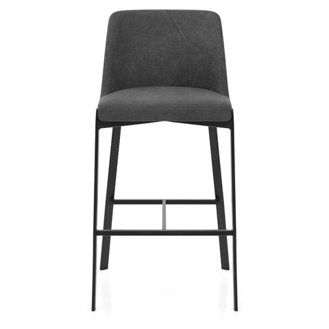 Aspen Bar Stool Charcoal Fabric