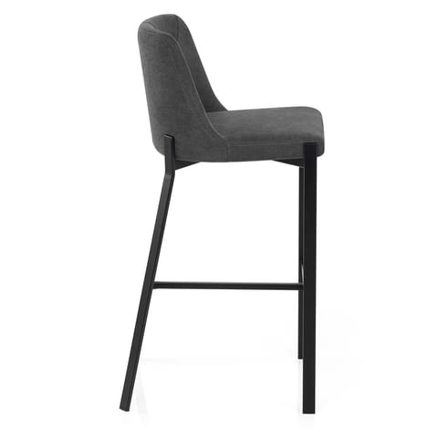 Aspen Bar Stool Charcoal Fabric