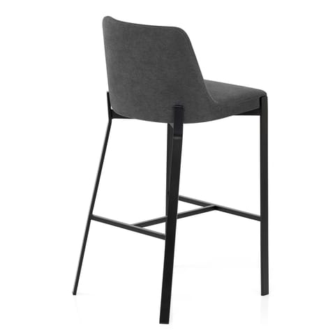 Aspen Bar Stool Charcoal Fabric