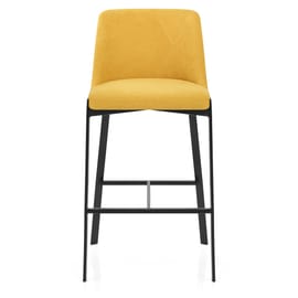 Aspen Bar Stool Yellow Fabric