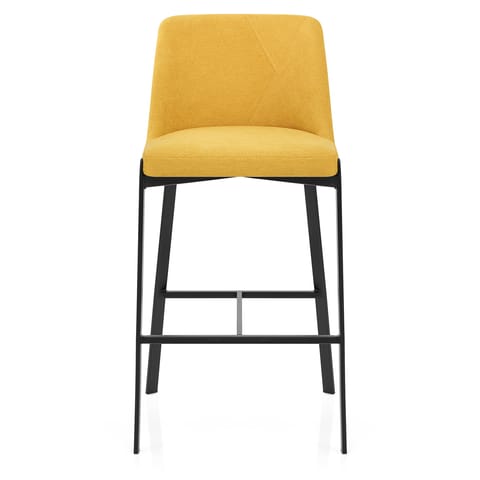 Aspen Bar Stool Yellow Fabric