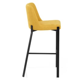 Aspen Bar Stool Yellow Fabric