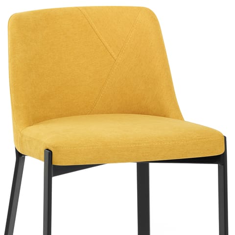 Aspen Bar Stool Yellow Fabric