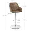 Modena Bar Stool Antique Brown