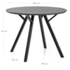 Quest 100cm Dining Table Grey Wood