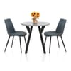 Wessex Dining Set Concrete & Blue