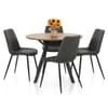 Sussex Dining Set Oak & Charcoal