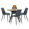 Sussex Dining Set Oak & Blue