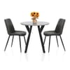 Wessex Dining Set Concrete & Charcoal