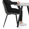 Wessex Dining Set Concrete & Charcoal