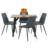 Warwick Dining Set Oak & Blue