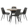 Sussex Dining Set Oak & Charcoal