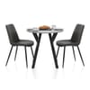 Wessex Dining Set Concrete & Charcoal